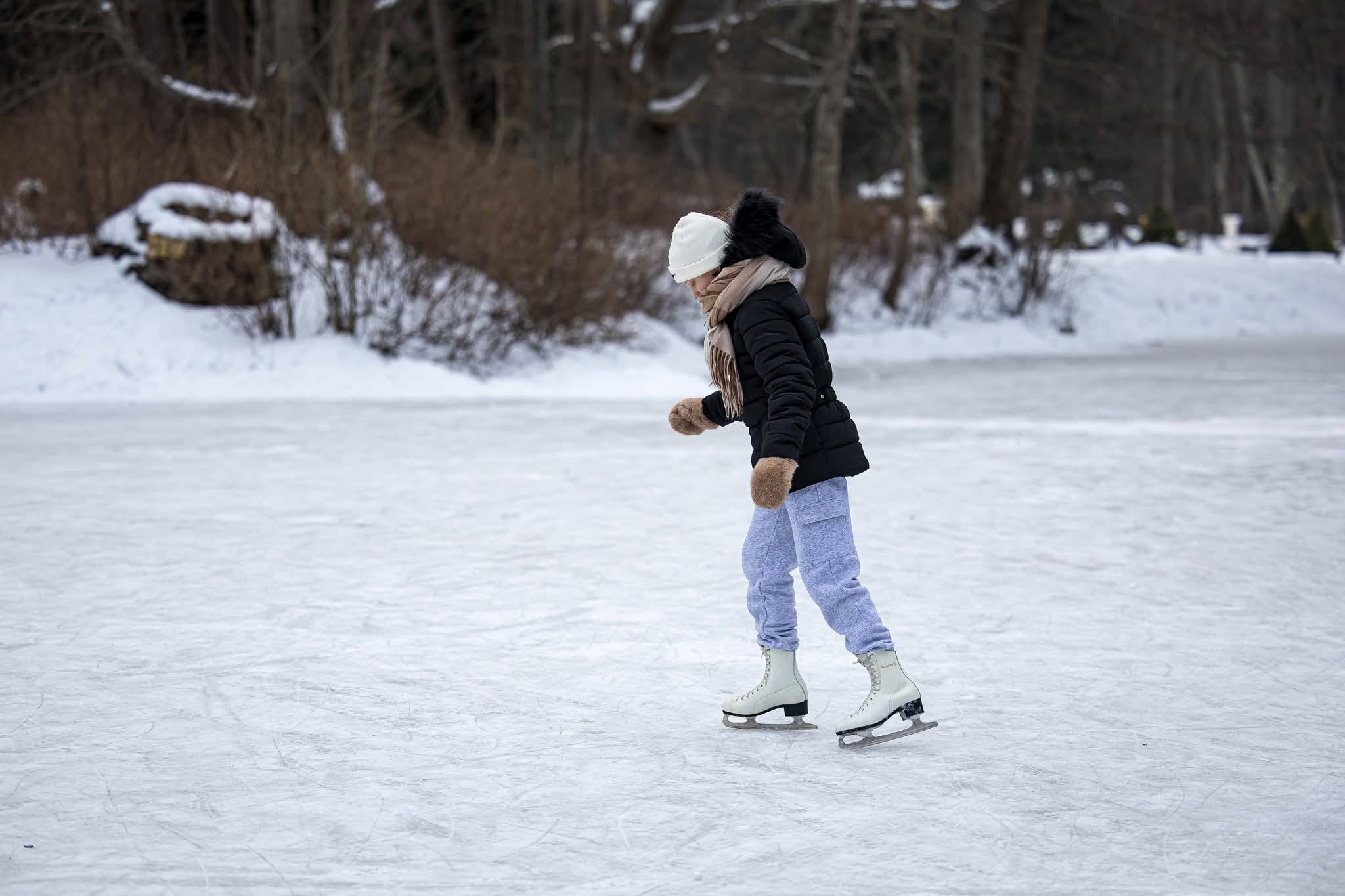 Ledo čiuožykla Palangos Birutės parke (nuotr. Aldo Kazlausko)