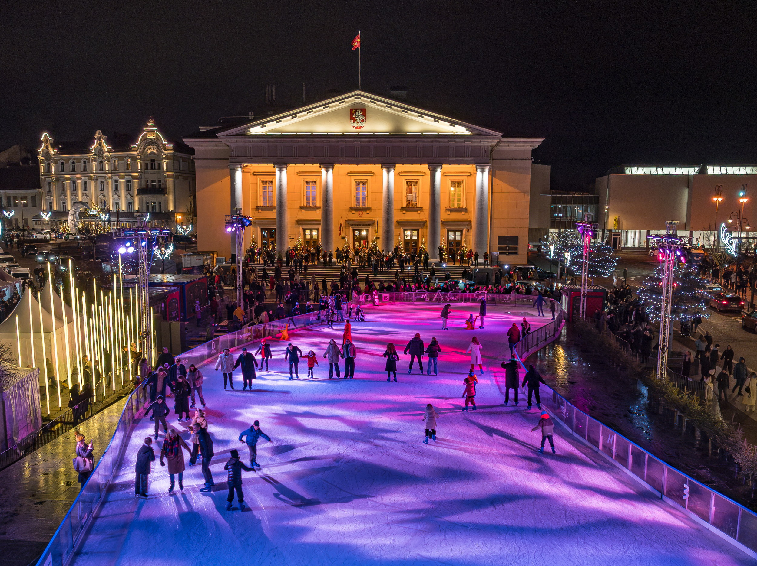 Ledo čiuožykla Rotušės aikštėje Vilniuje 2025