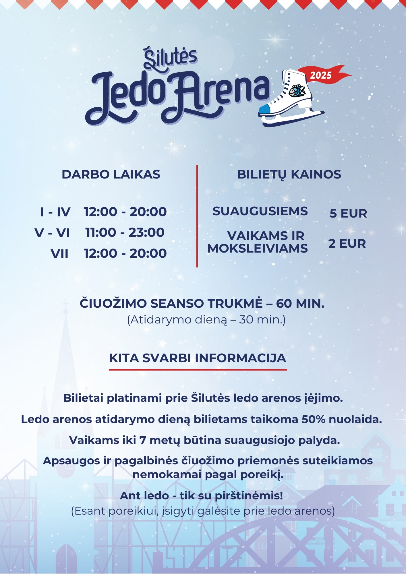 Ledo čiuožykla Šilutėje 2025