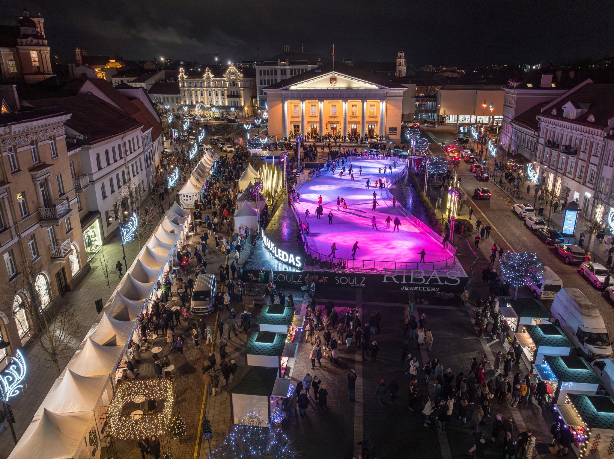 Ledo čiuožyklos Lietuvoje 2025 po atviru dangumi