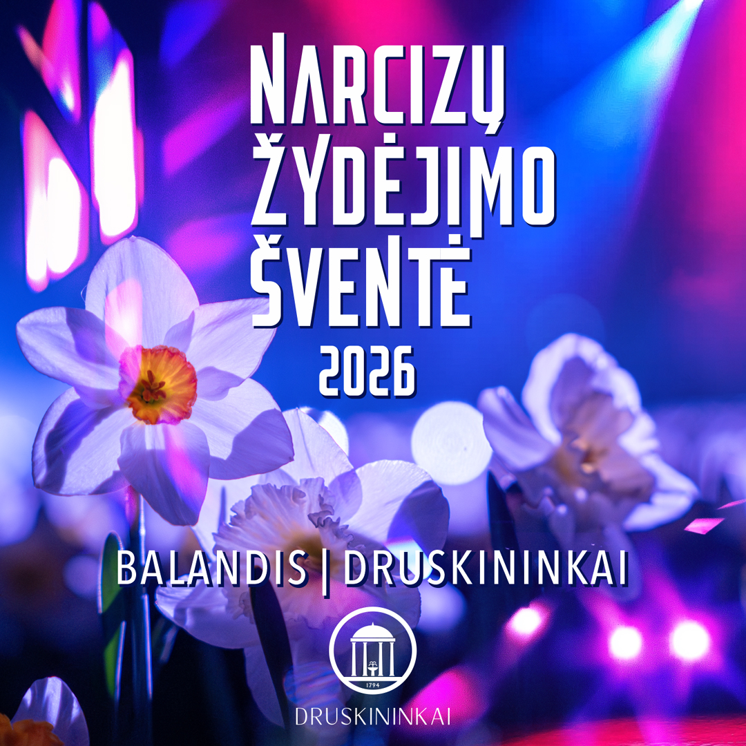 Narcizų žydėjimo šventė Druskininkuose 2026: kada vykti ir ką pamatyti