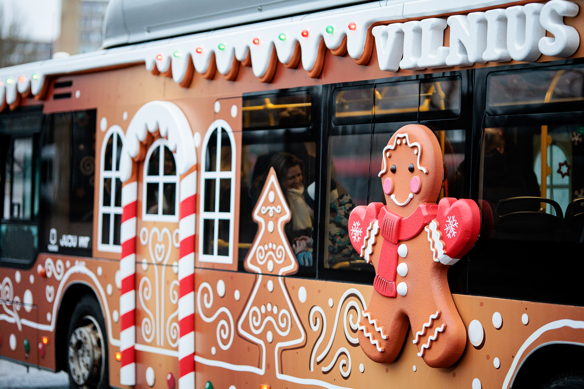 Nemokamas kalėdinis autobusas Vilniuje 2025