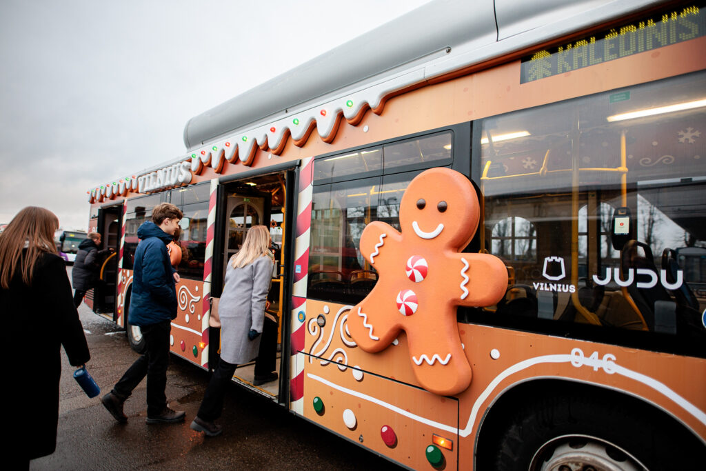 Nemokamas kalėdinis autobusas Vilniuje 2025