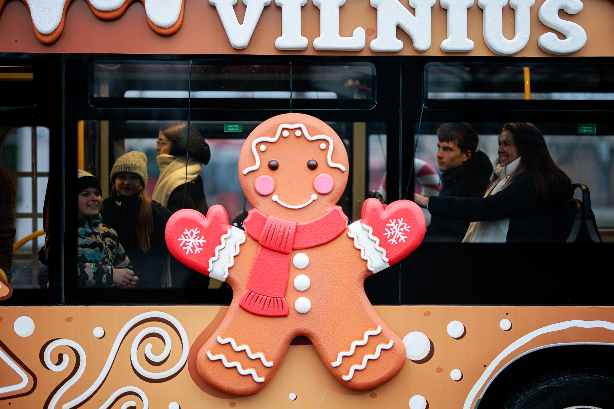 Nemokamas kalėdinis autobusas Vilniuje 2025