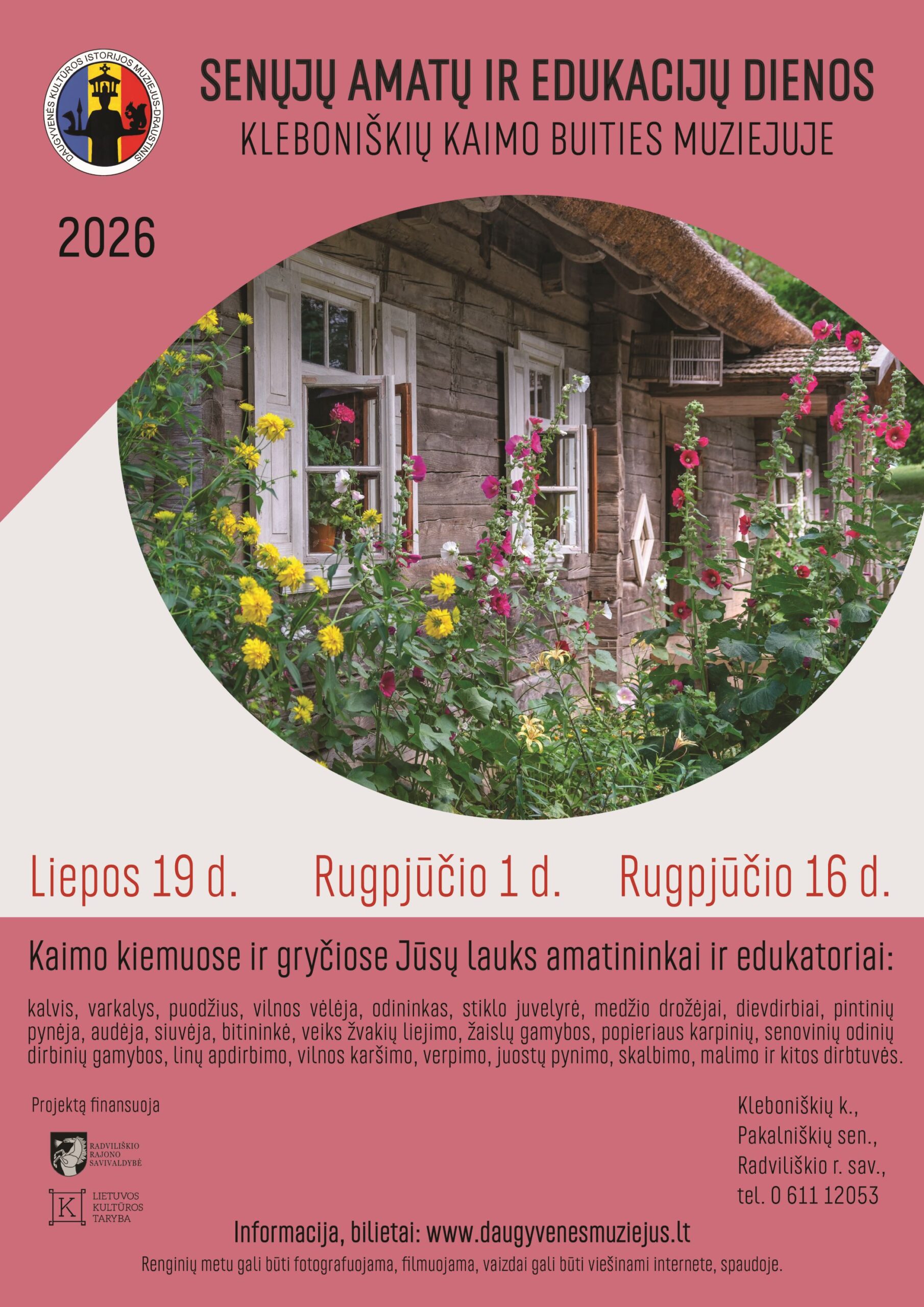 Kleboniškių kaimas atgyja – sugrįžta Senųjų amatų ir edukacijų dienos (Lauros Prascevičiūtės nuotr.)