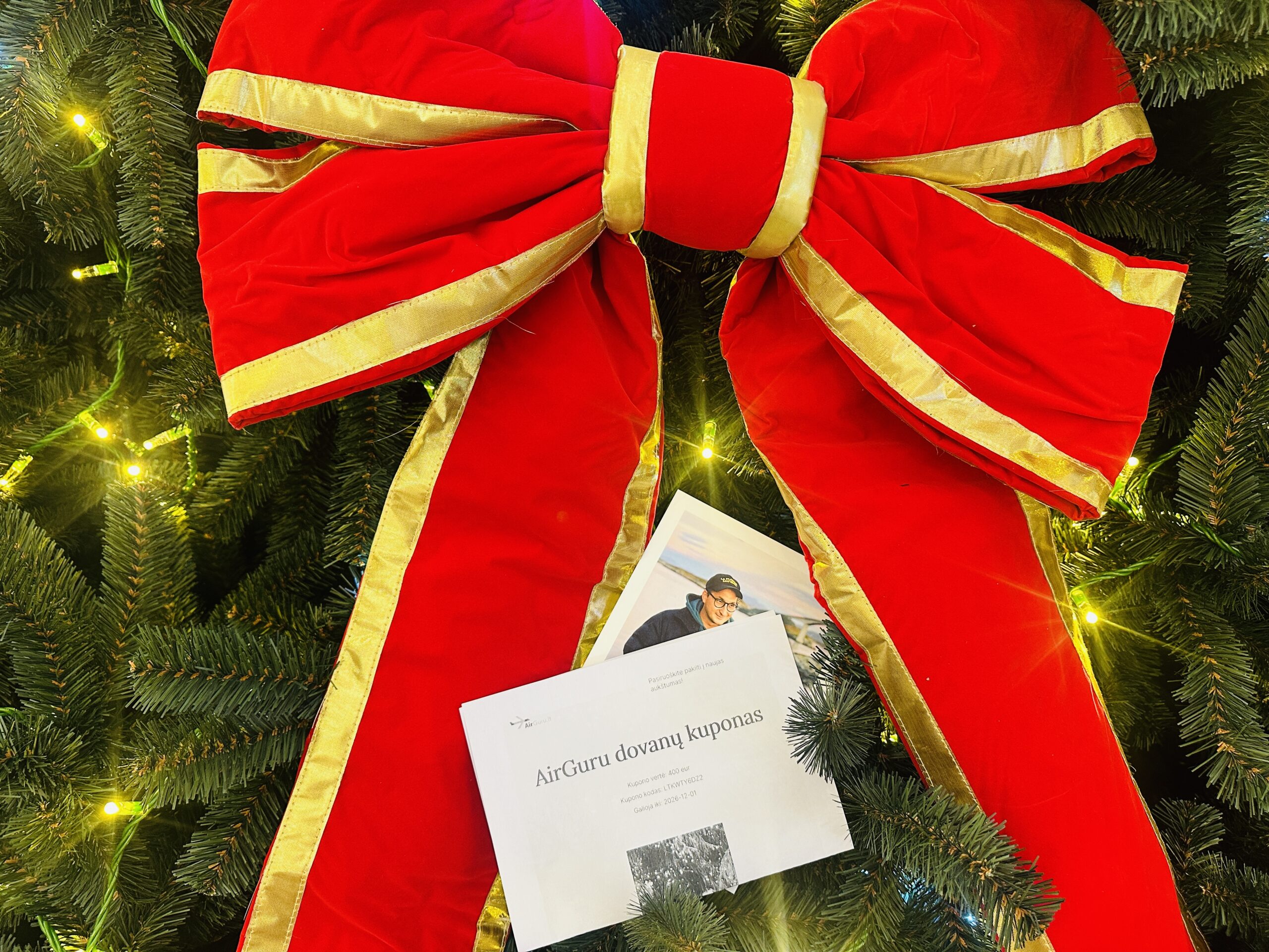 AirGuru dovanų kuponas kelionei