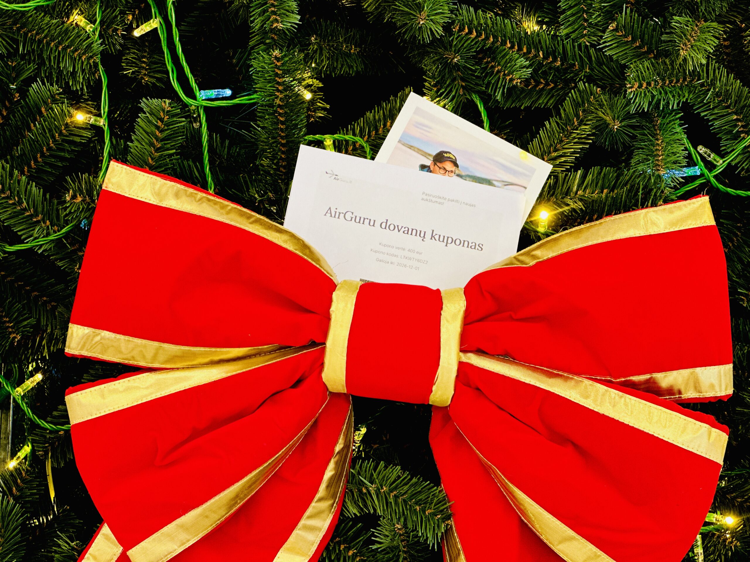 Kalėdų dovanų tendencija: kelionių dovanų kuponai