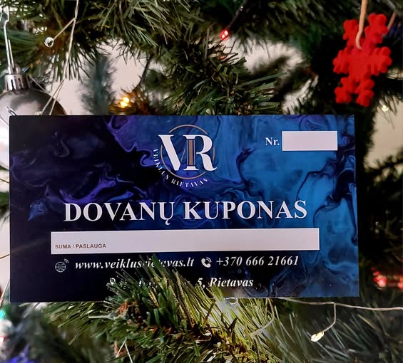 Rietavo baseino dovanų kuponas