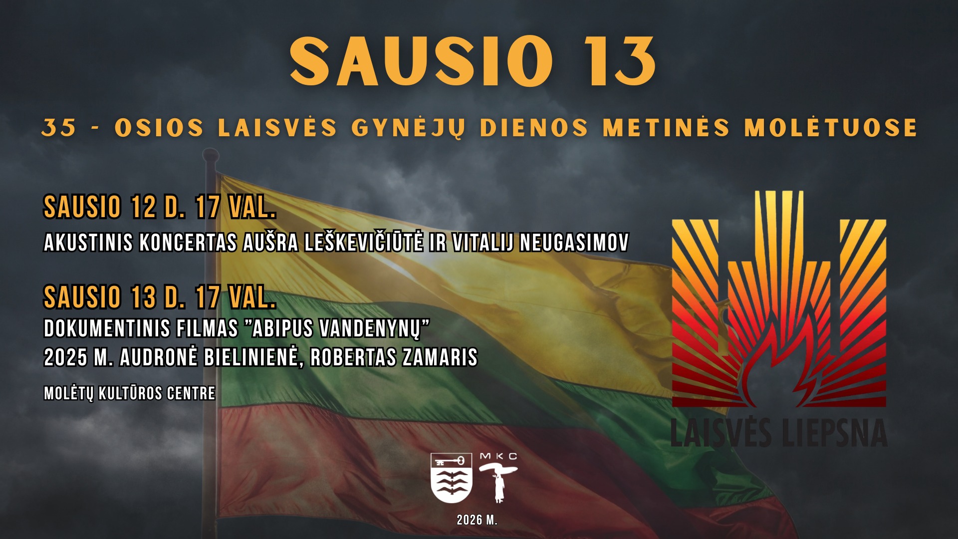 35-osios Laisvės gynėjų dienos metinės Molėtuose