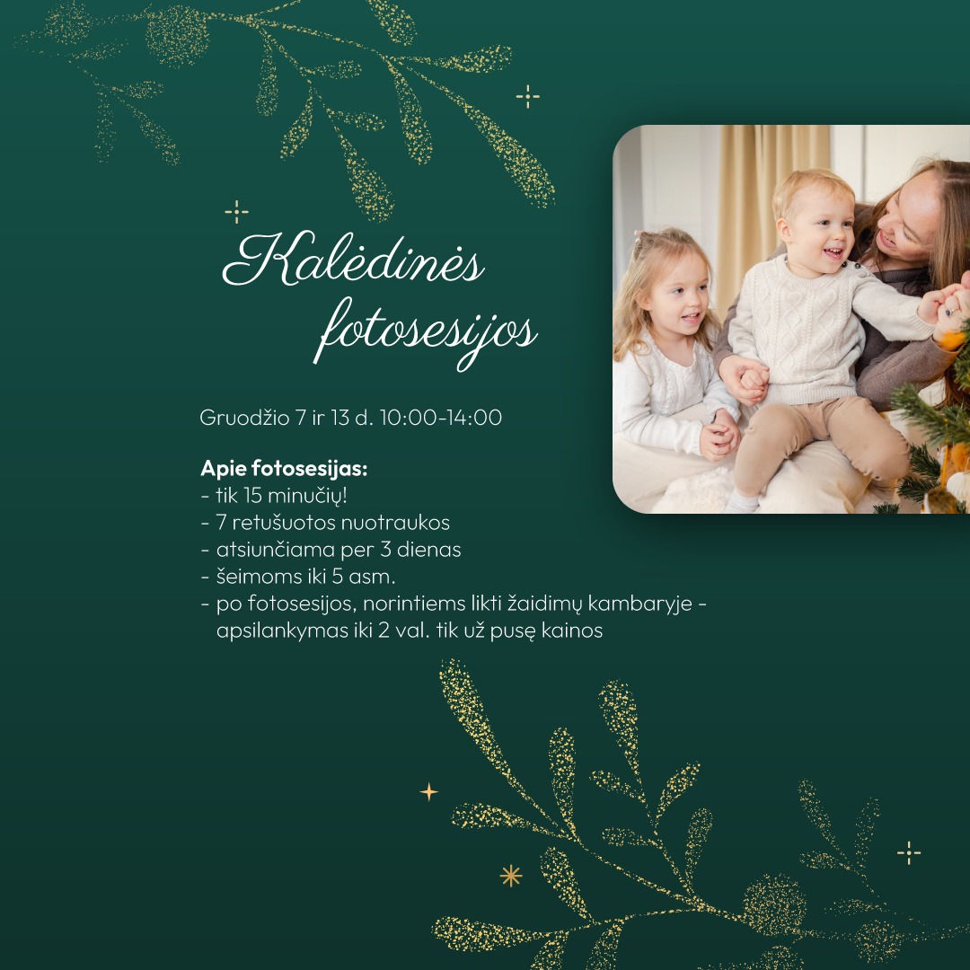 Kalėdinės fotosesijos SAVU TEMPU studijoje