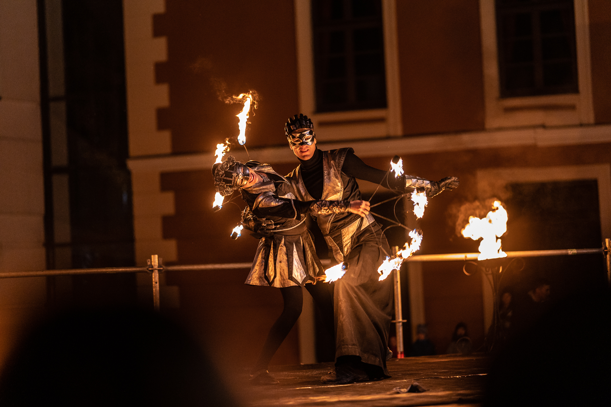 Šv. Martynas. Ir jo žąsys ugnies šou