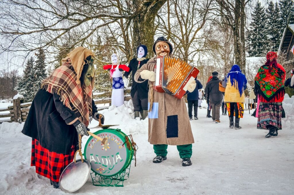 Užgavėnės Kleboniškių muziejuje (nuotr. Lauros Prascevičiūtės)