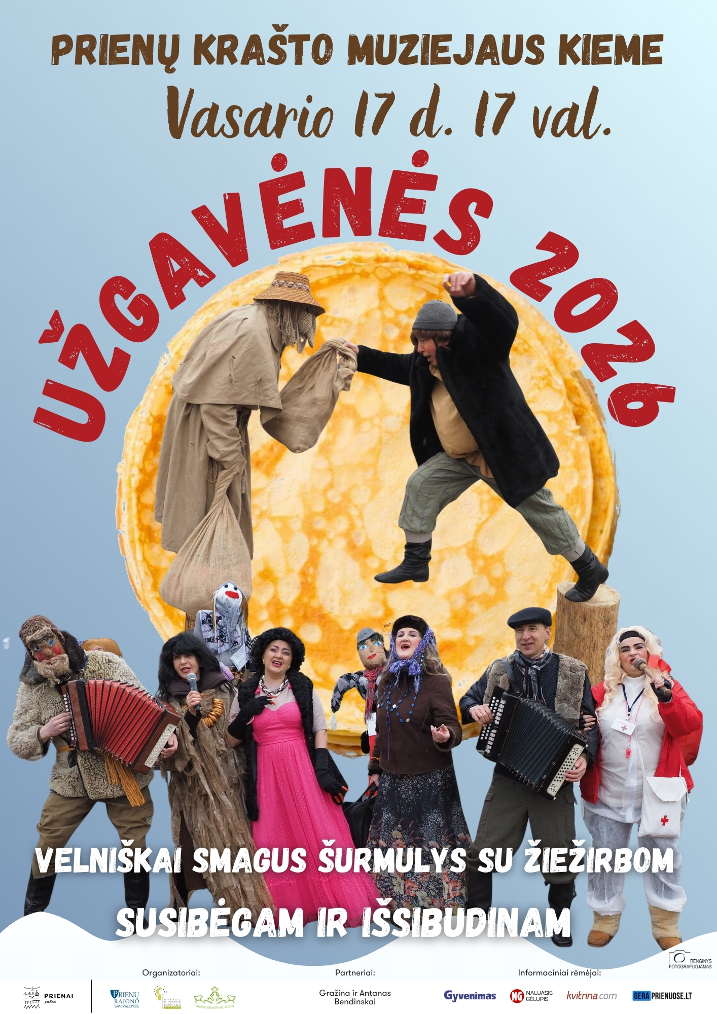 Užgavėnės Prienuose 2026