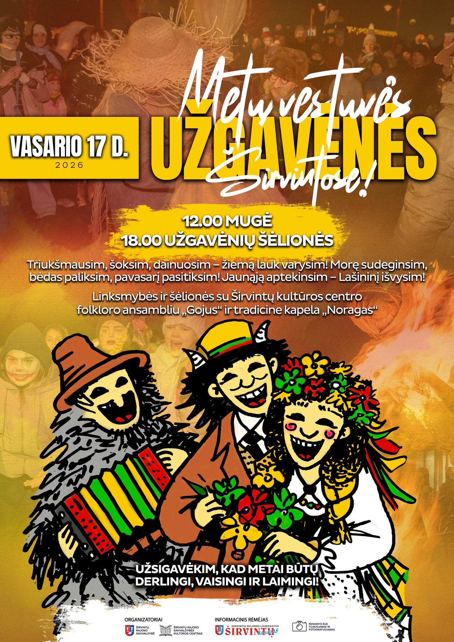 Užgavėnės Širvintose 2026