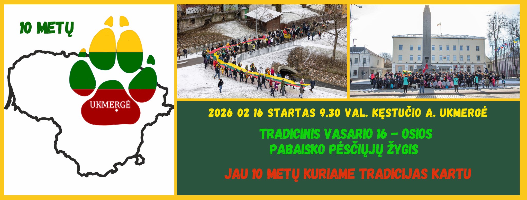 Vasario 16-osios žygis Ukmergėje