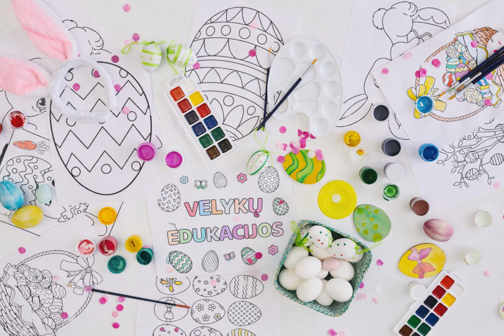 Velykų edukacijos: kūrybiškos veiklos vaikams ir visai šeimai