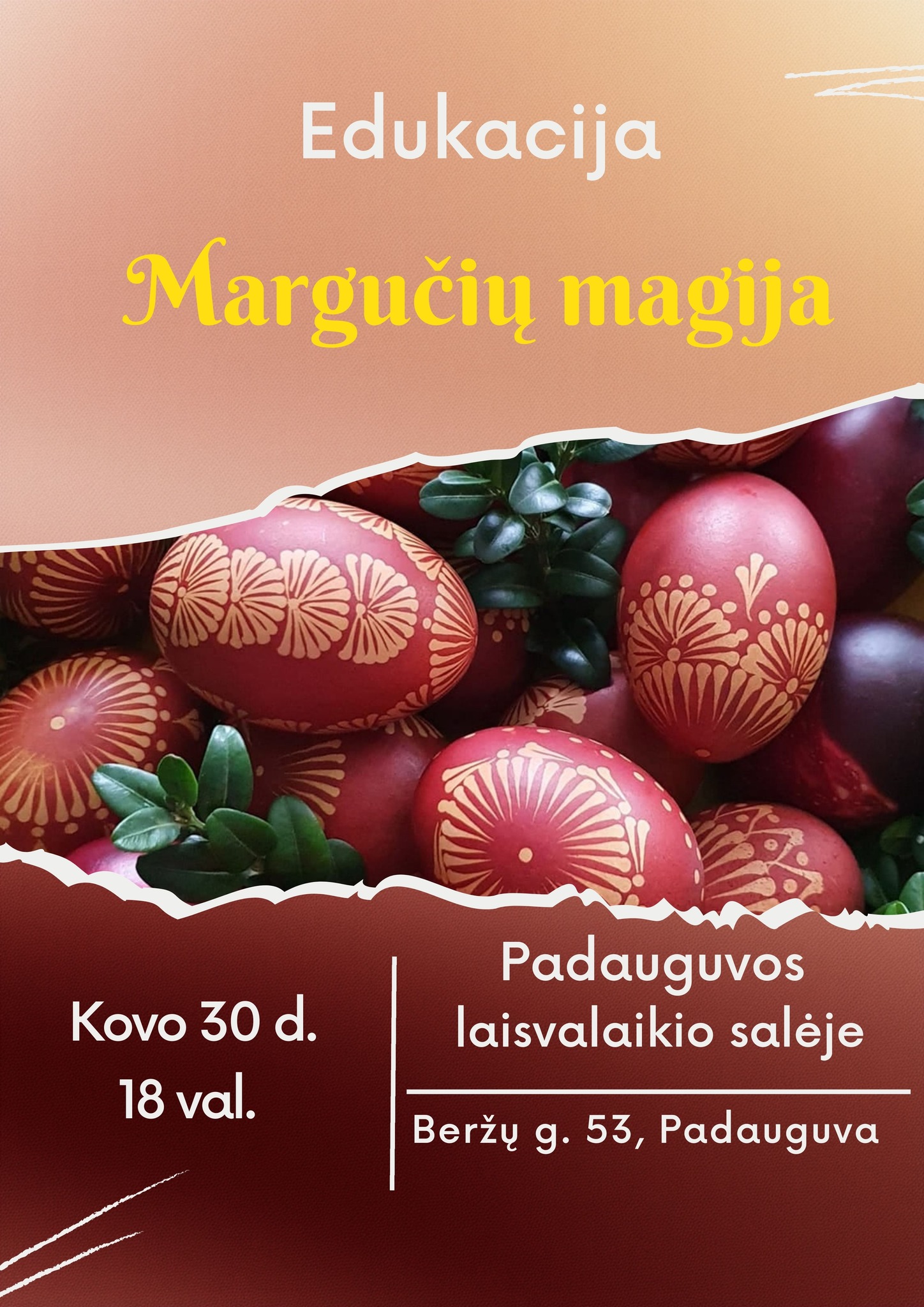 Velykinė edukacija Padauguvoje