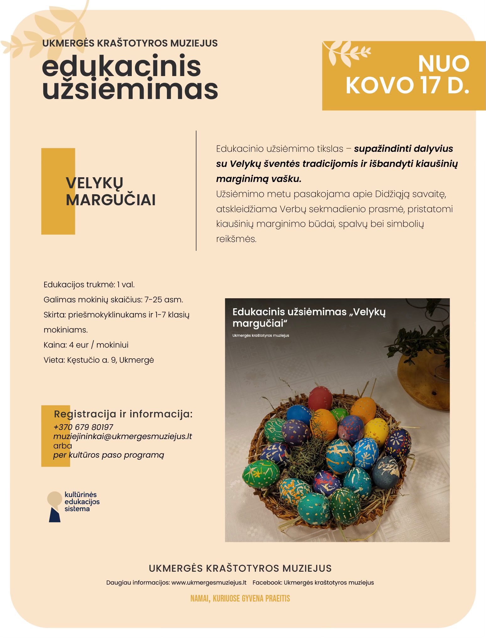 Velykų edukacijos Ukmergėje