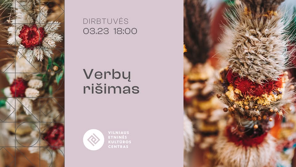 Verbų rišimo dirbtuvės Vilniuje