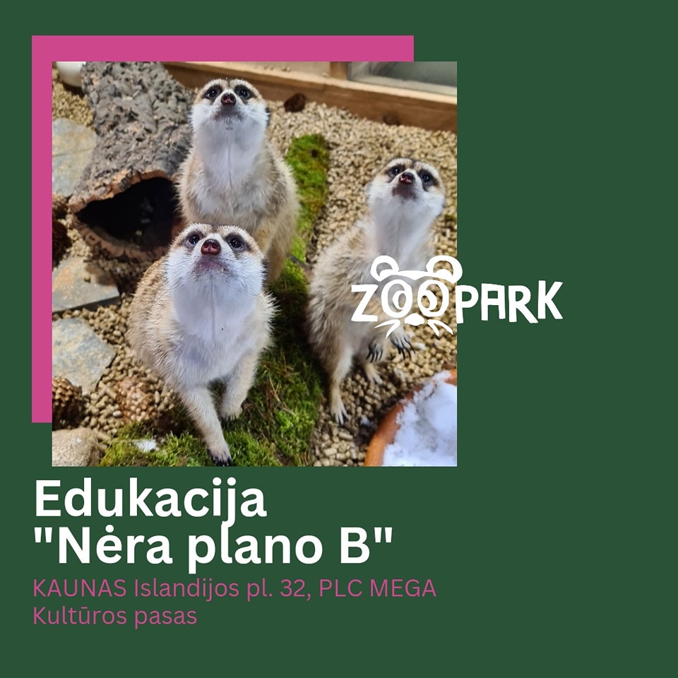 Edukacinės programos Zoopark Kaune