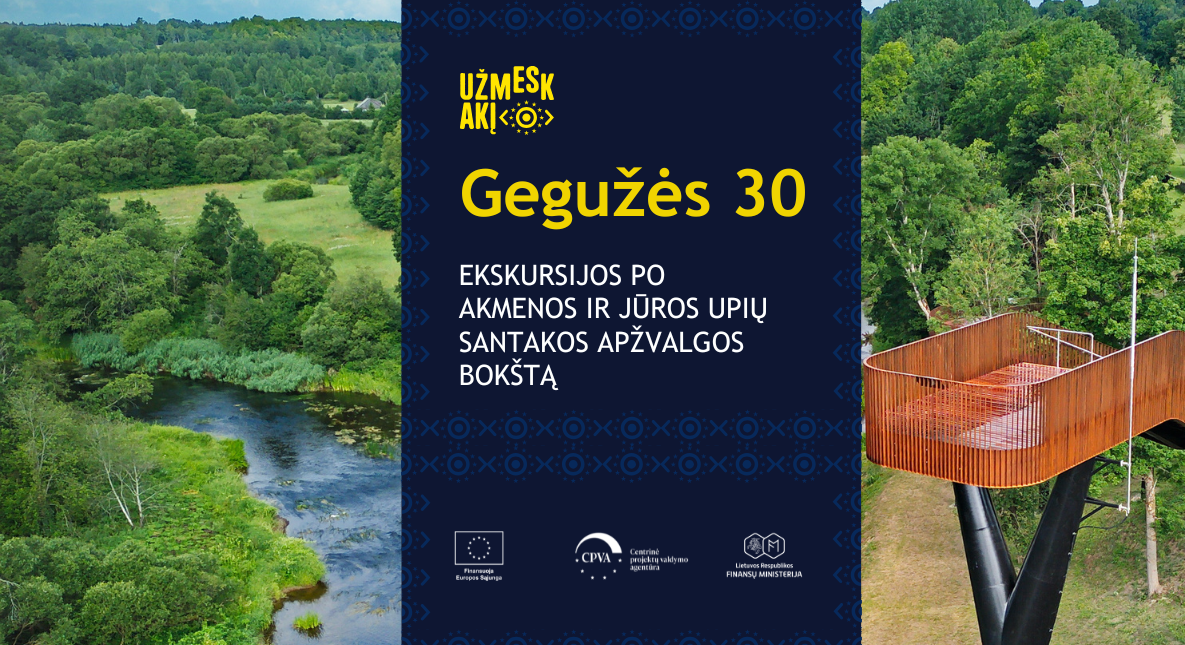 Ekskursija po Akmenos ir Jūros upių santakos apžvalgos bokštą