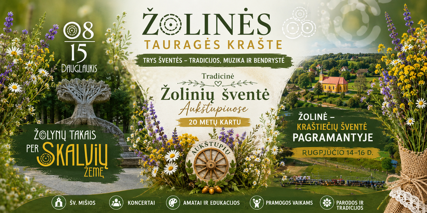 Tradicinė Žolinių šventė Aukštupiuose
