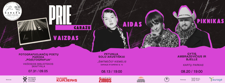 Poetų ir dainų atlikėjų festivalis „Prie garažų“ 2026 Tauragėje