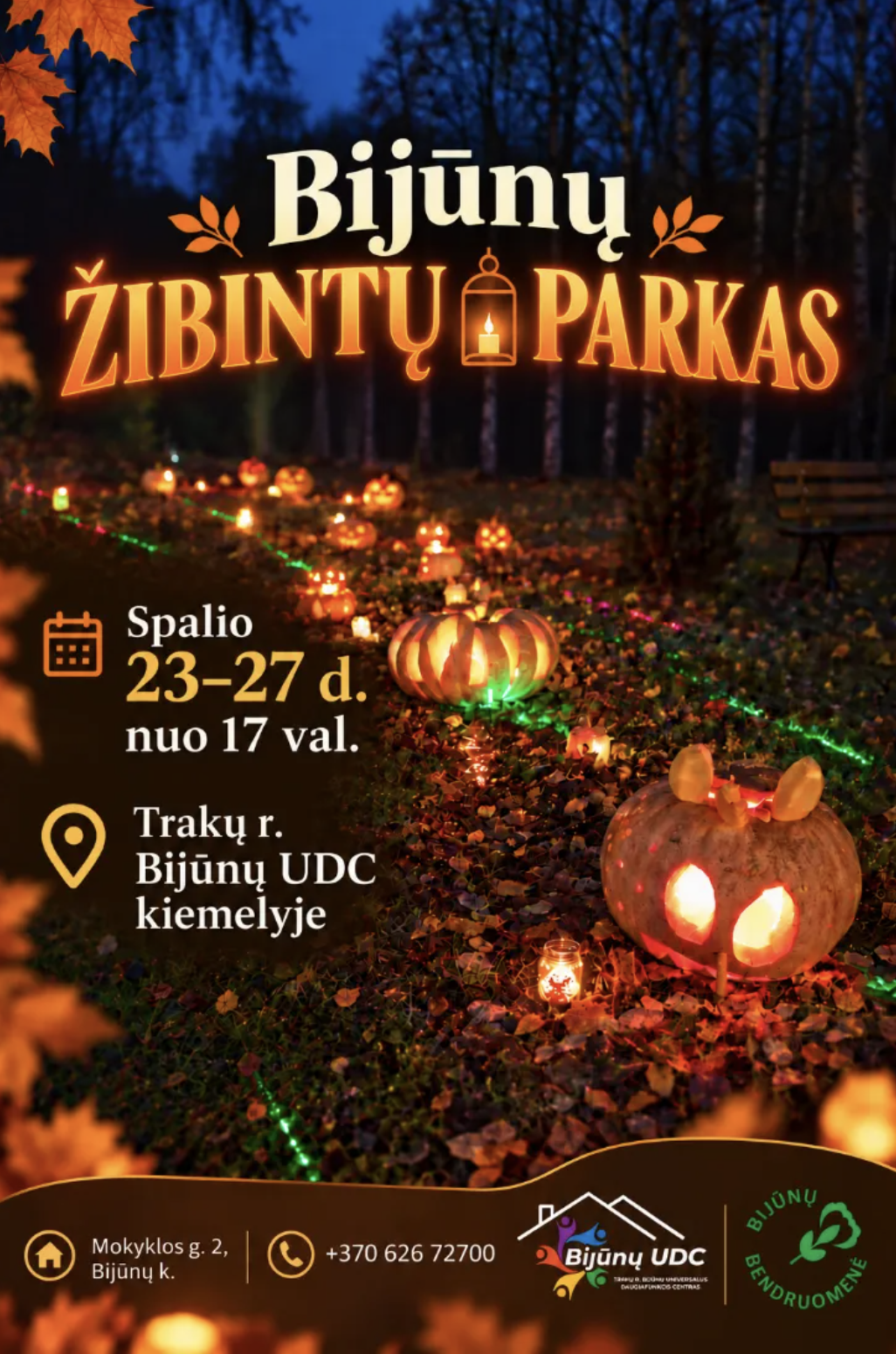 Bijūnų žibintų parkas 2026