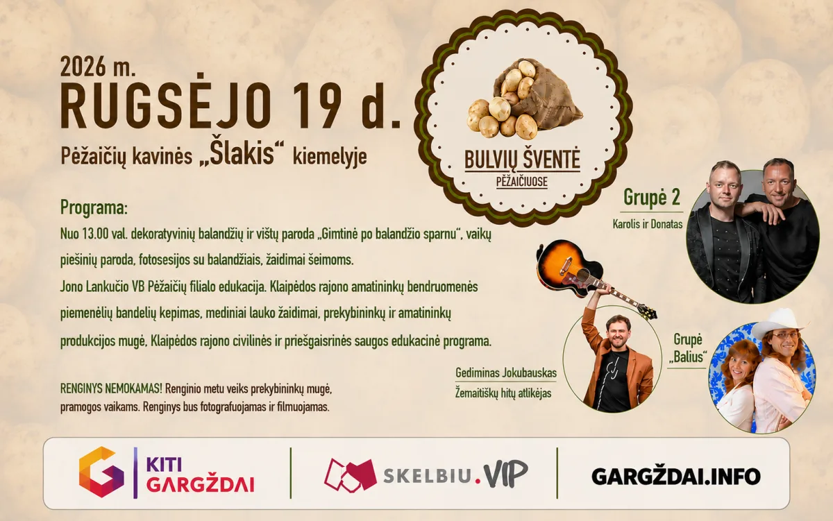 Bulvių šventė Pėžaičiuose 2026