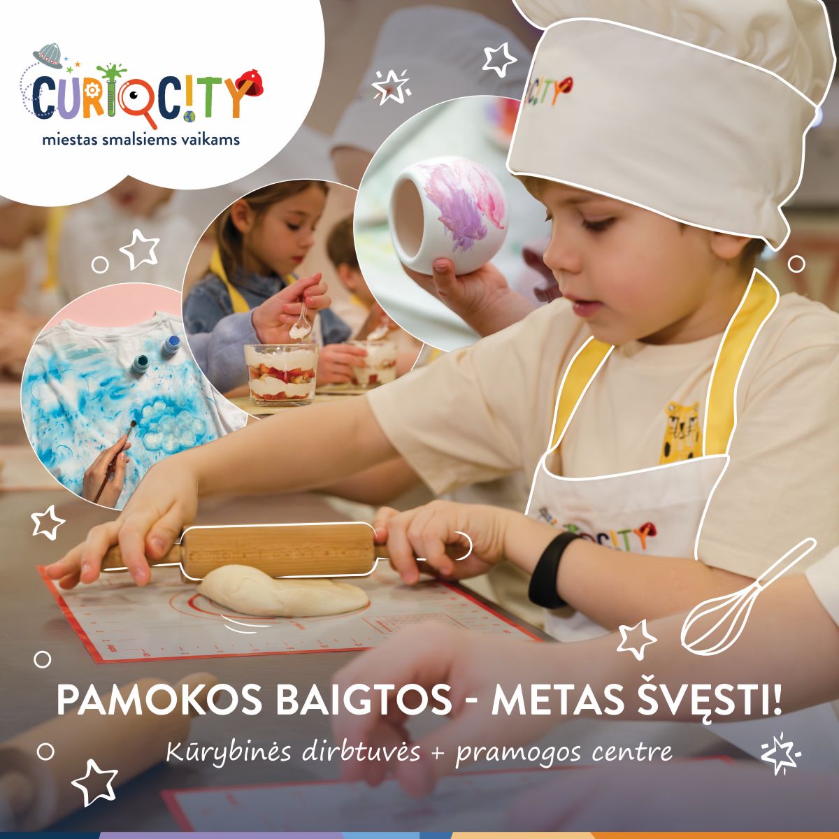 Mokslo metų pabaigos šventė CurioCity: išskirtinės išleistuvių idėjos
