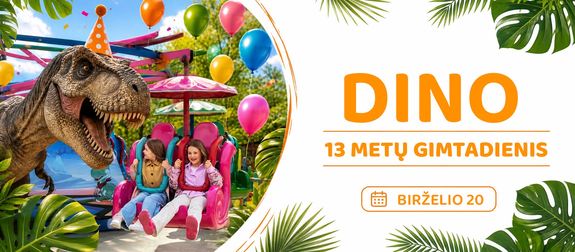 Dino parkas skelbia gimtadienio staigmeną: visi bilietai po 10 eurų