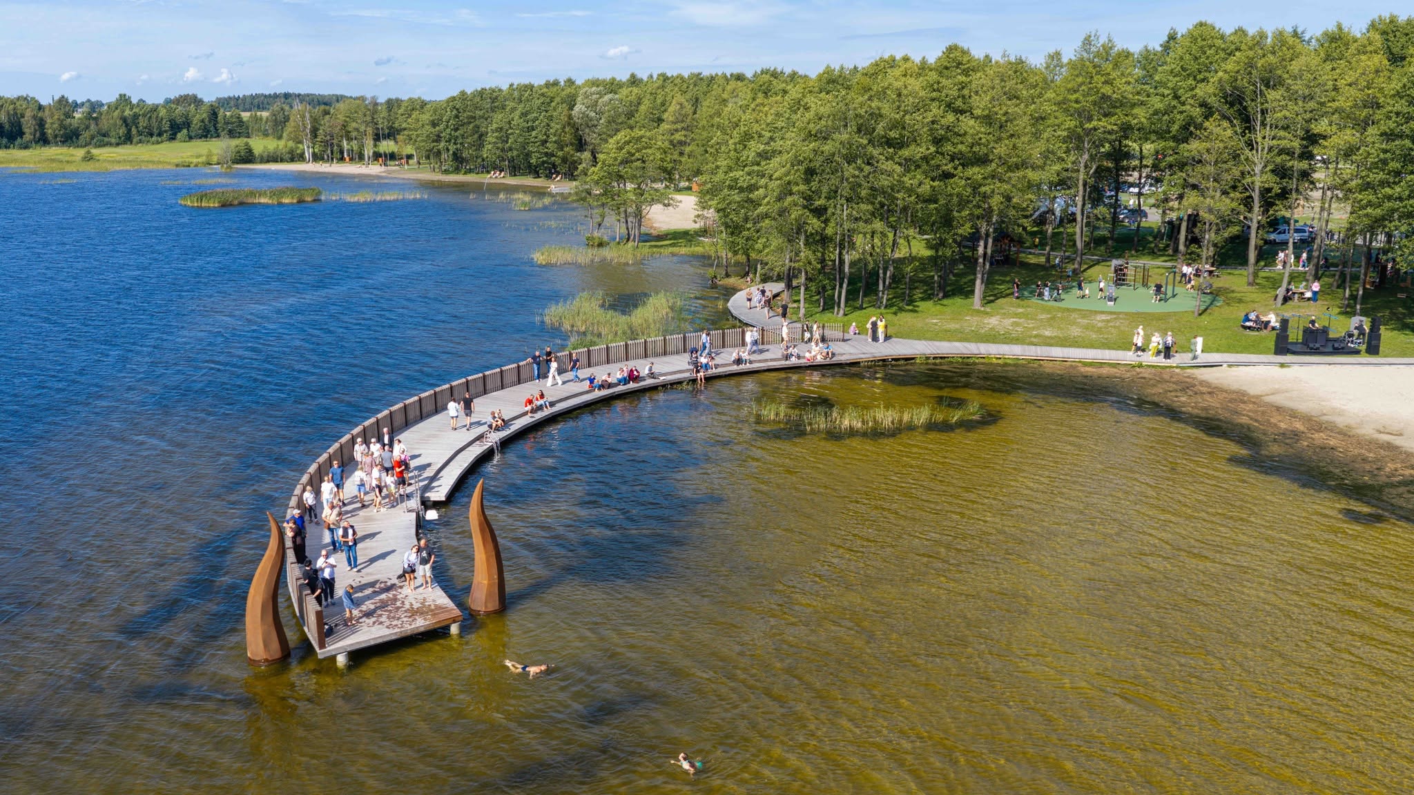 Draudenių poilsiavietė su moderniu apžvalgos bokštu (Juozo Petkevičiaus nuotr.)