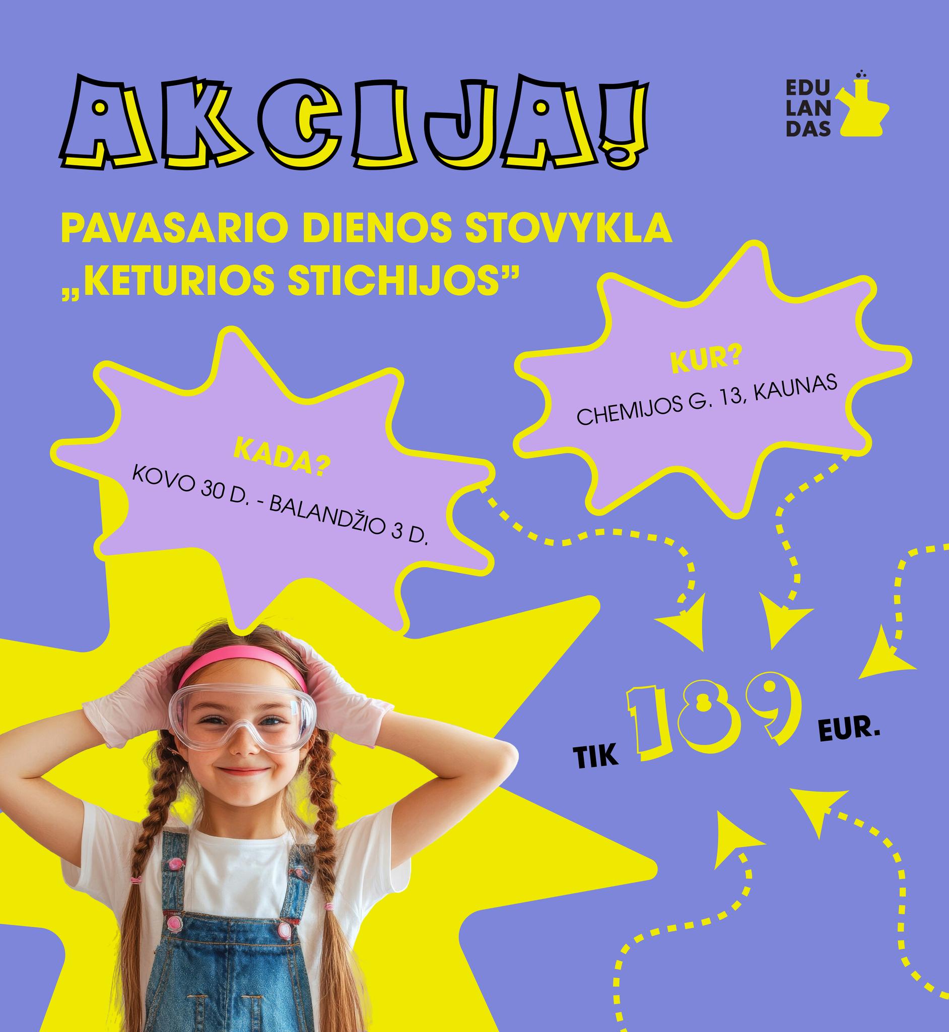 EDULANDAS pavasario dienos stovykla “Keturios stichijos”