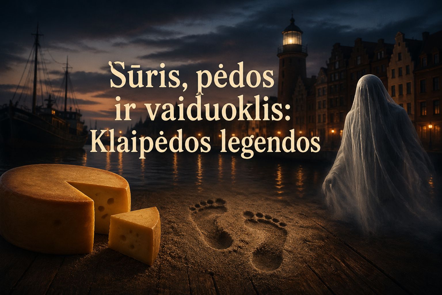 Sūris, vaiduoklis ir pėdos
