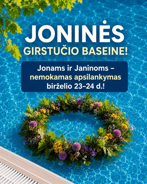 Joninės Girstučio baseine