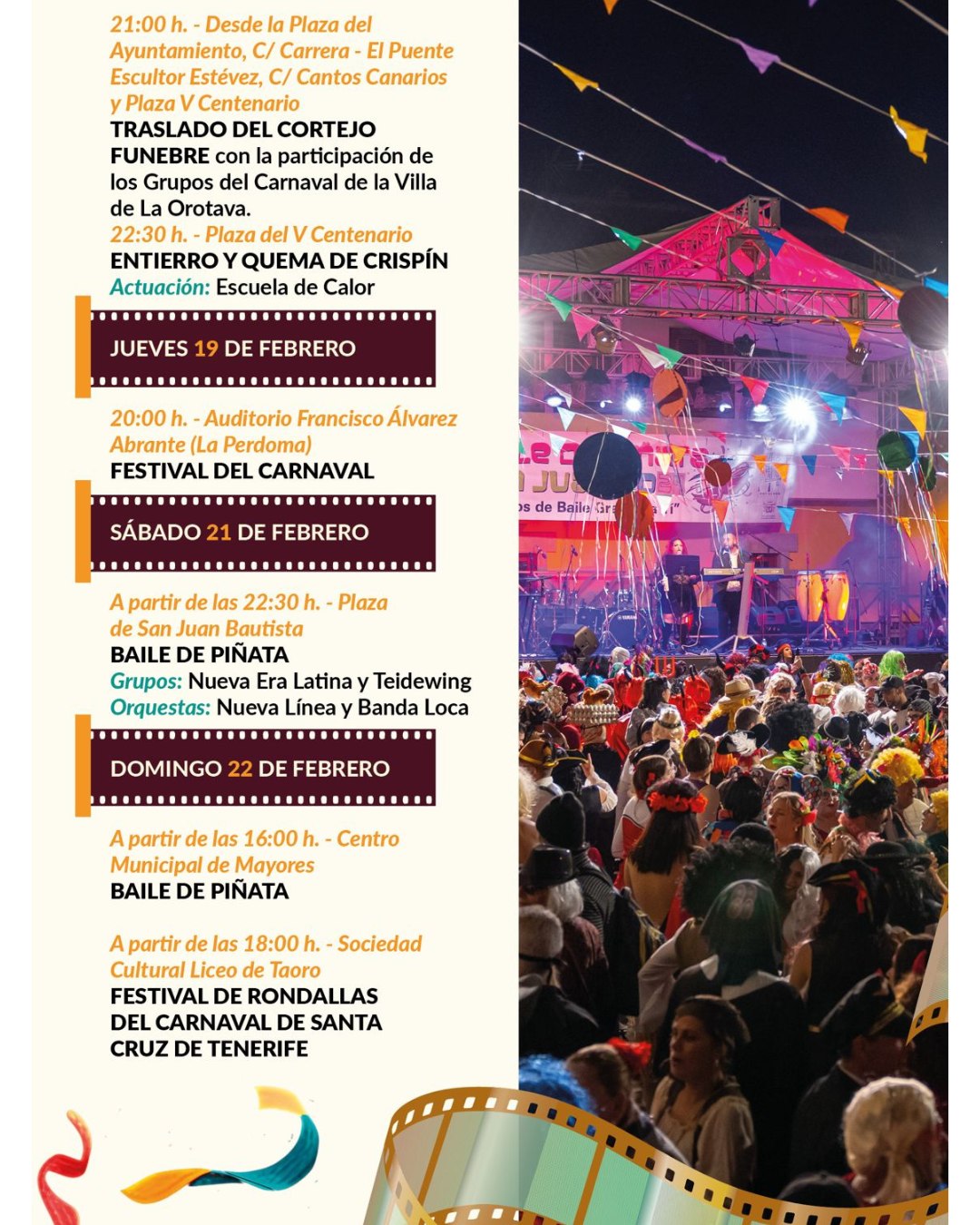 La Orotava karnavalas 2026