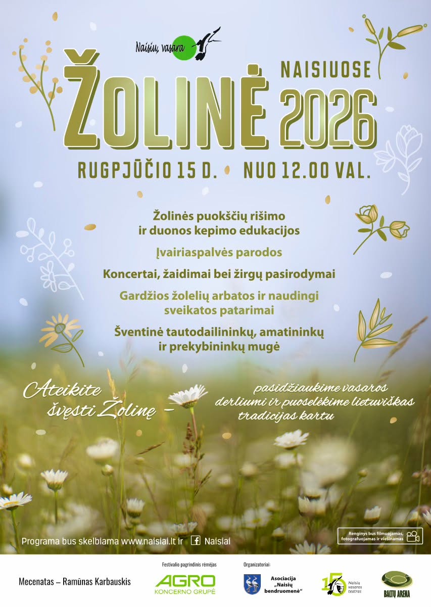 Žolinė Naisiuose 2026