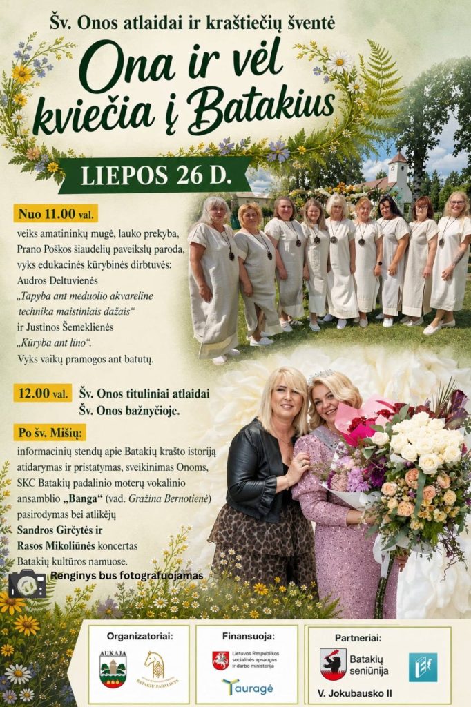 Oninės Batakiuose 2026