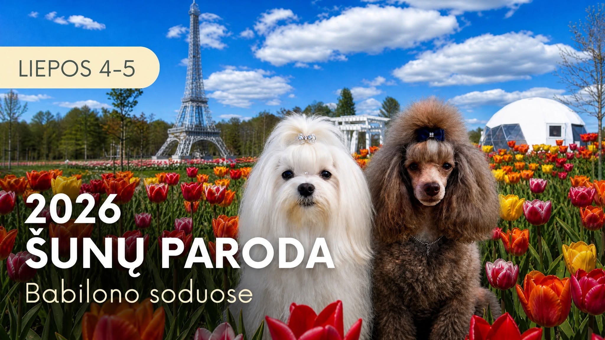 Šunų paroda Babilono soduose
