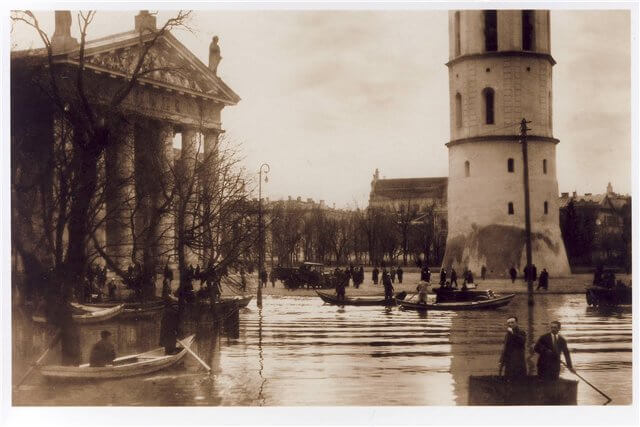 Vilniaus potvynis, kuris priminė poledynmečio upę (Neakivaizdinis Vilnius nuotr.)