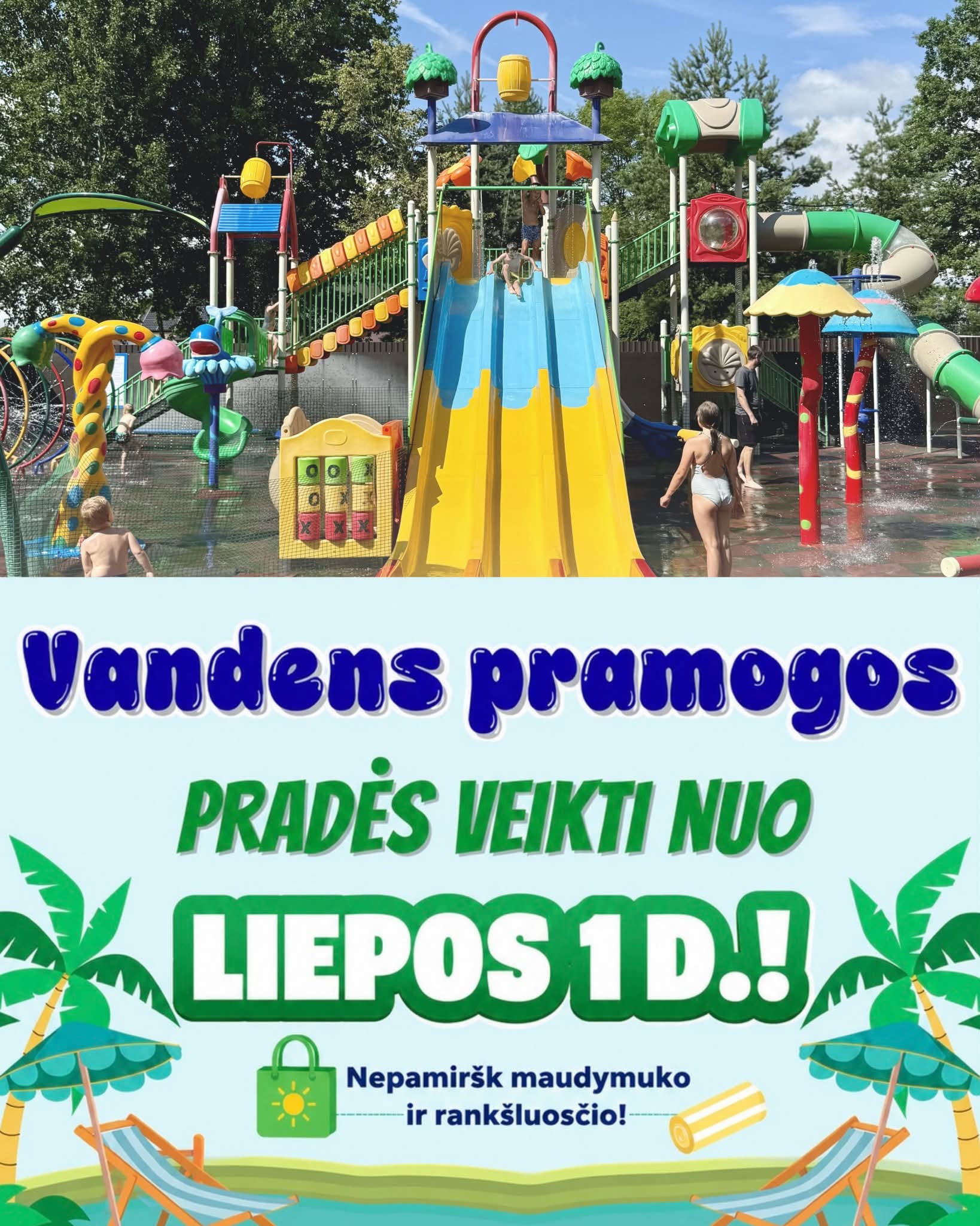 Vandens pramogos Raubonių parke