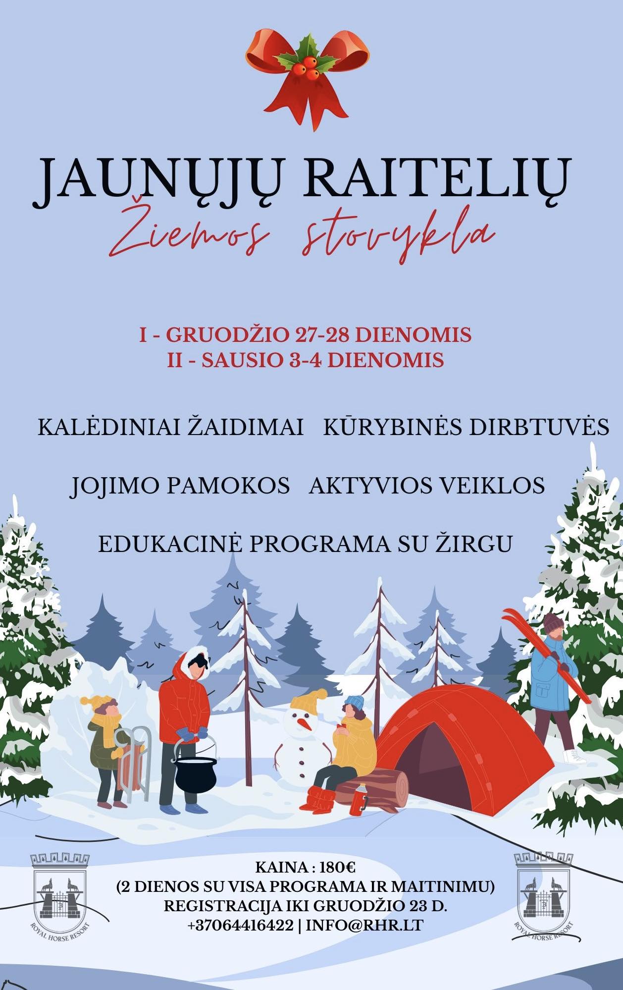 Kalėdinės stovyklos vaikams: žiemos atostogos su gyvūnais