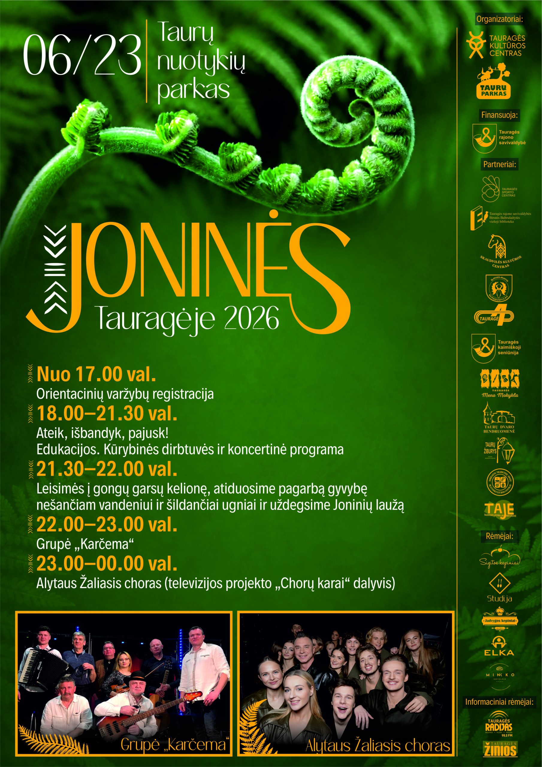 Joninės Tauragėje 2026