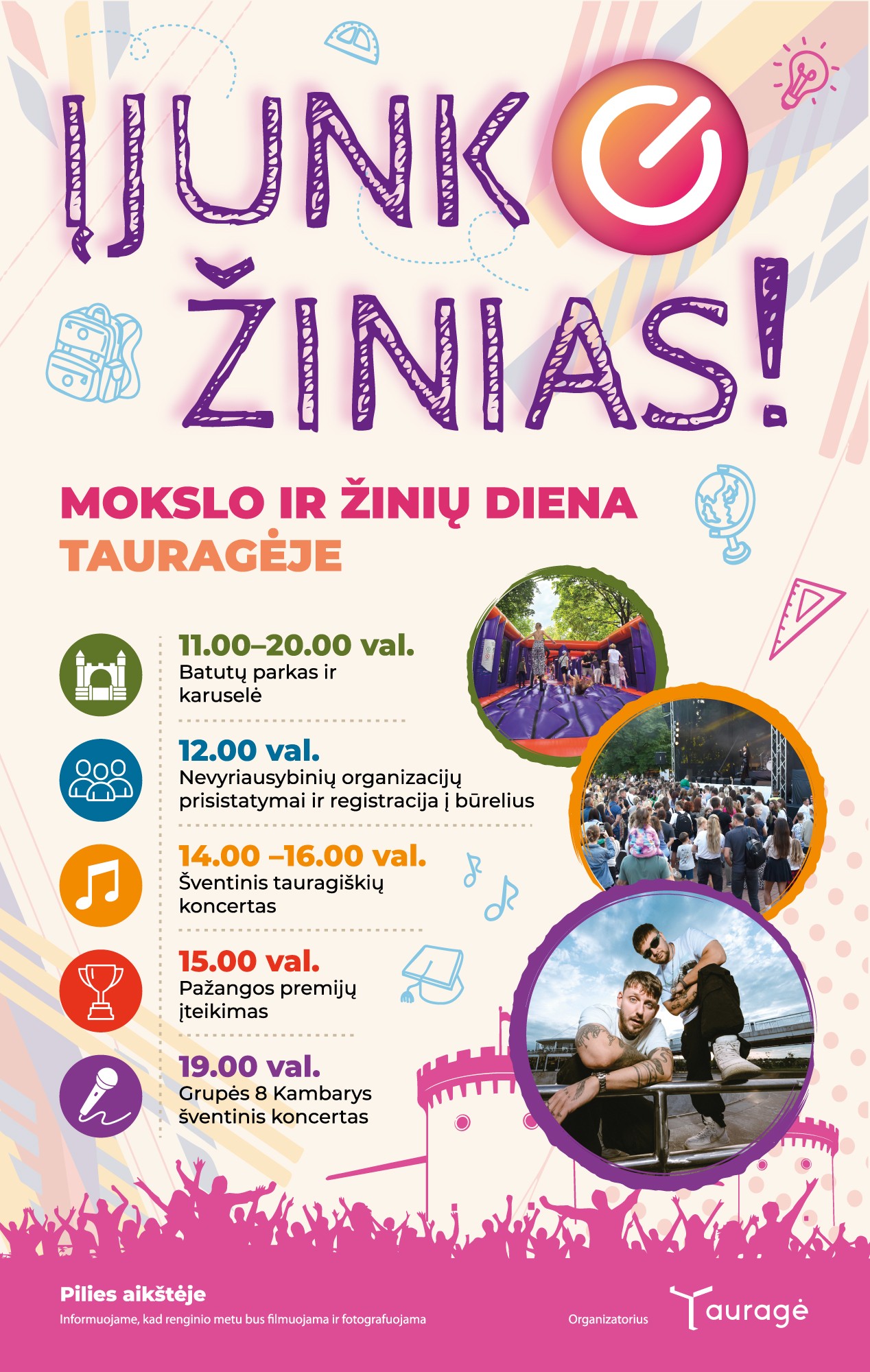 Rugsėjo 1-oji Tauragėje 2026