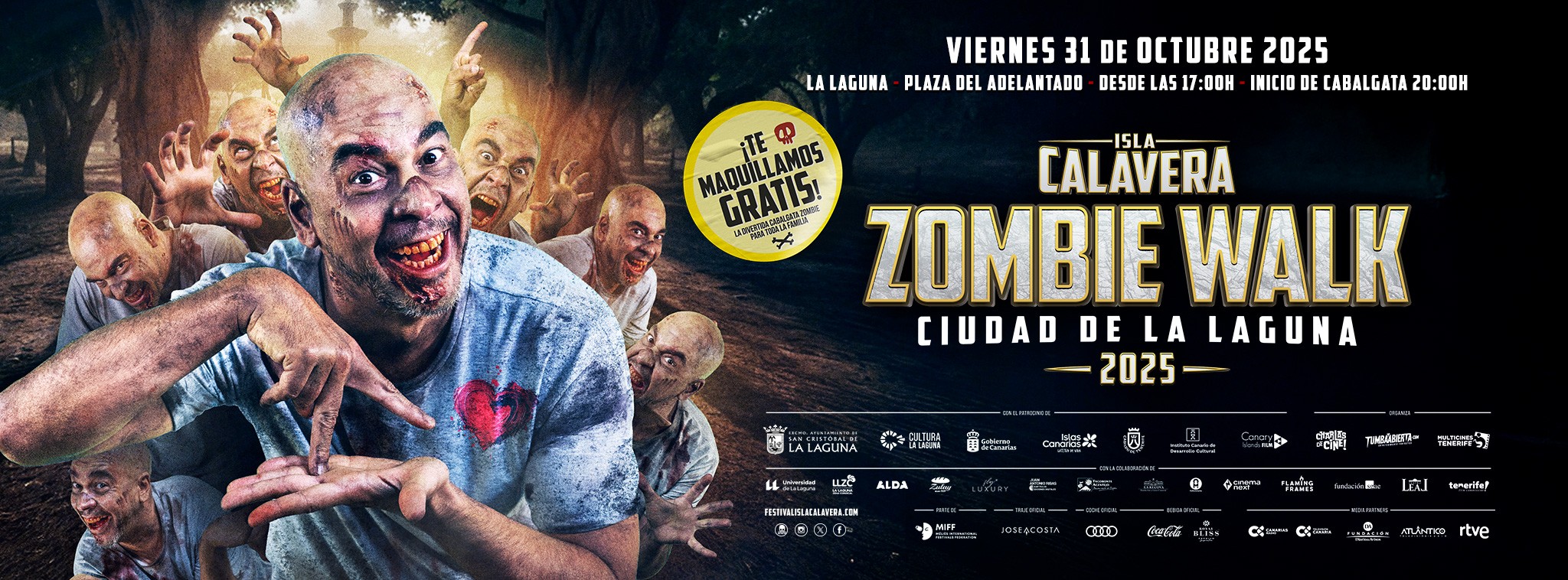 Zombių pasivaikščiojimas 2025 La Lagūnoje